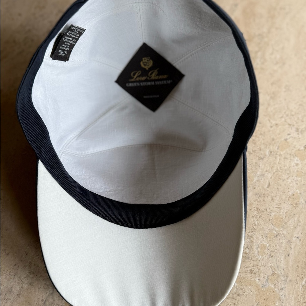 Loro Piana Baseball Cap Storm System Navy Size-S New - Picture 6 of 14